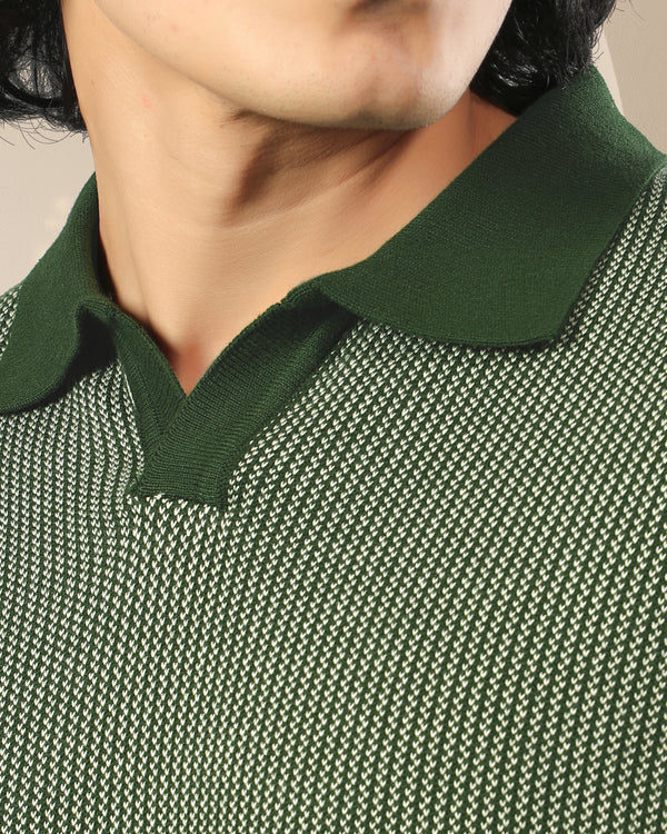 Dual Weave Knit Polo
